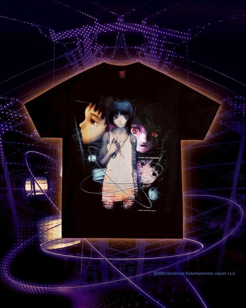 Serial Experiments Lain 티셔츠 블랙