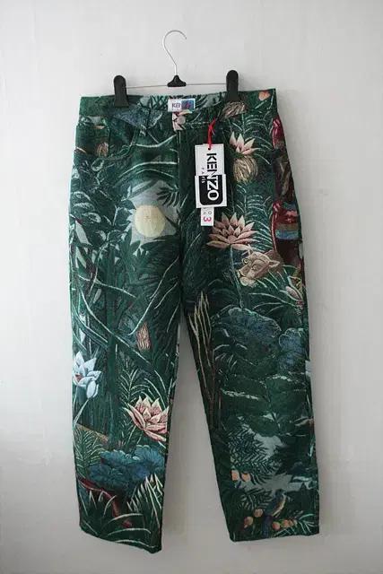 KENZO 겐조 정품 런어웨이 그린 팬츠 새제품
