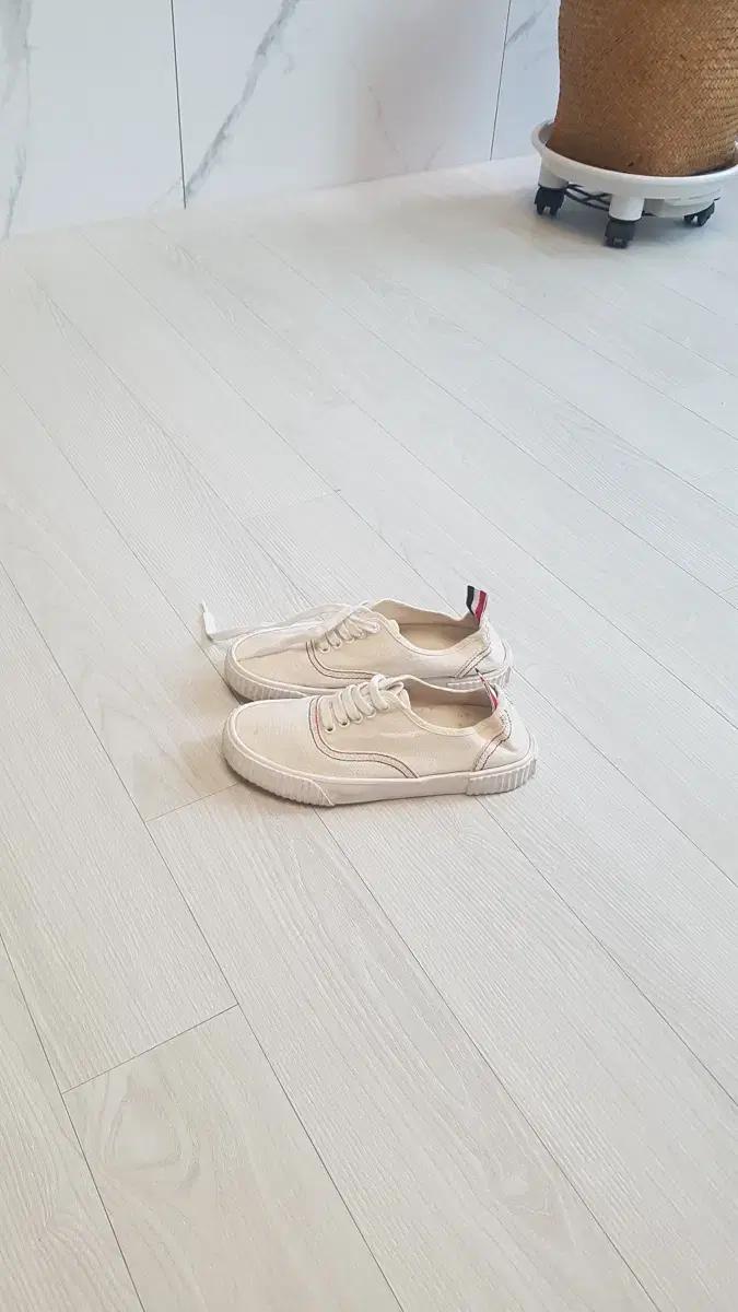 톰브라운 정품 여성용 캔버스 헤리티지 스니커즈