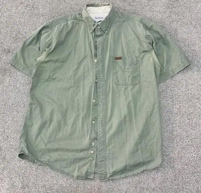 칼하트 카키 반팔 셔츠 110/XXL