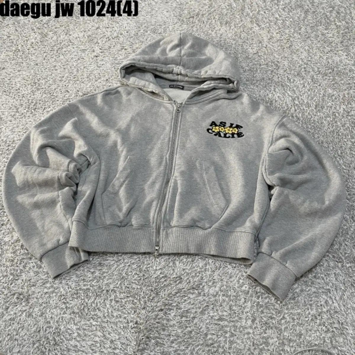 AS IF CALIE 크롭 후드집업, 후드티(F)후드끈없음 체크!