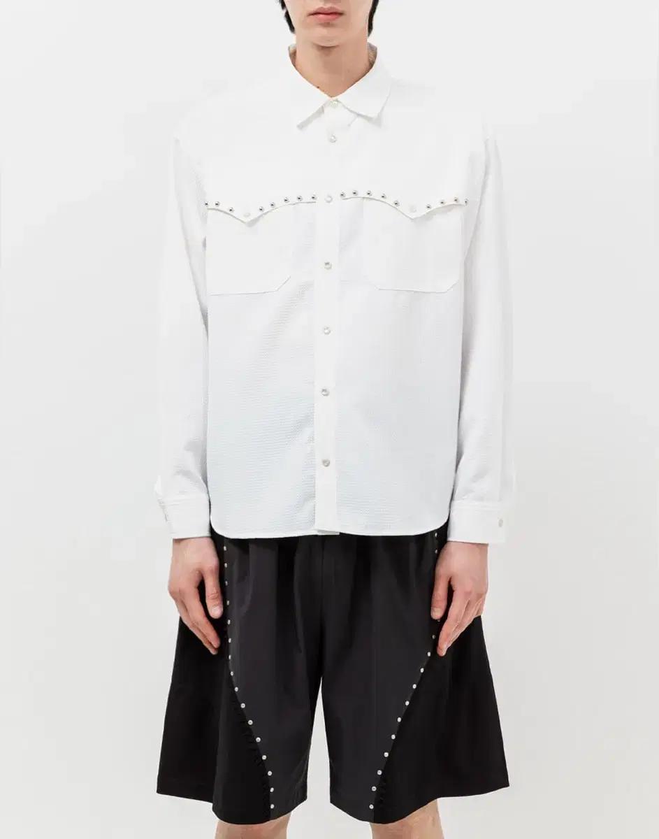 웨스켄 WESKEN WESTERN RIVET DOBBY SHIRT