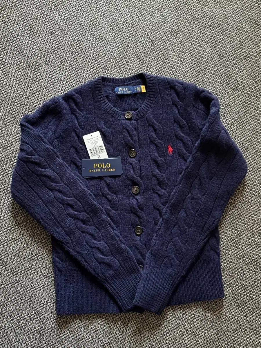 폴로 랄프로렌 케이블 니트 울 캐시미어 카디건