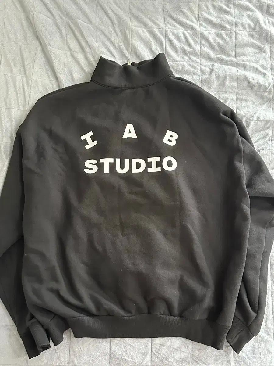 IAB STUDIO 하프집업 블랙 XL