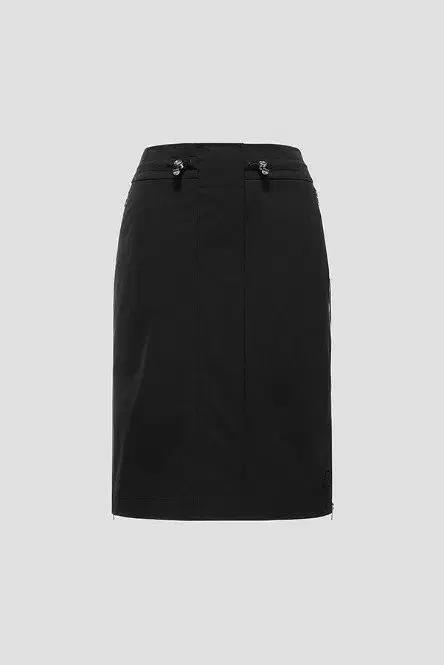 여성골프웨어 히든 플리츠 미디 스커트 입고