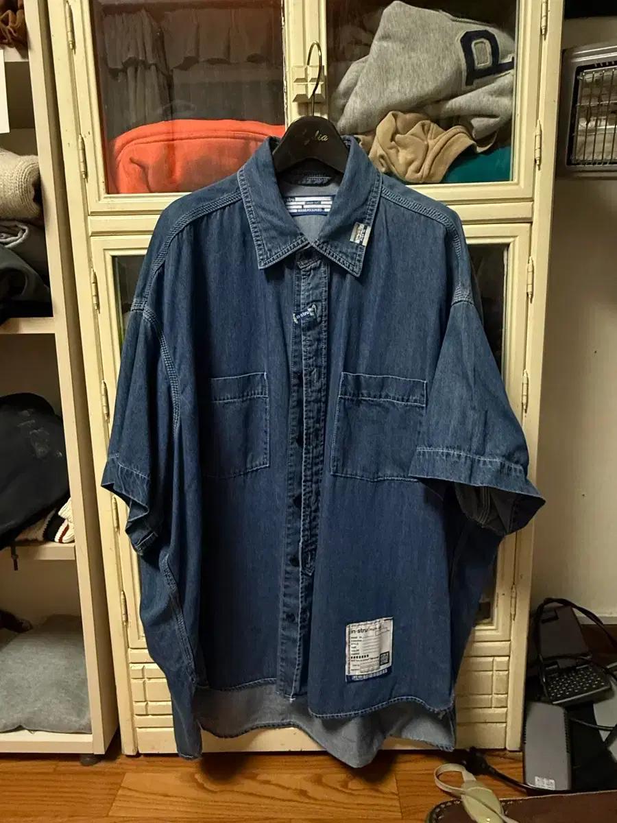 미하라 야스히로 코튼 텐셀 셔츠 중청 48