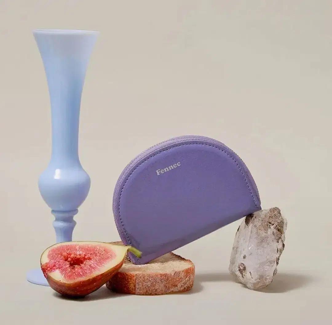 페넥 하프문 카드지갑 보라색 미사용