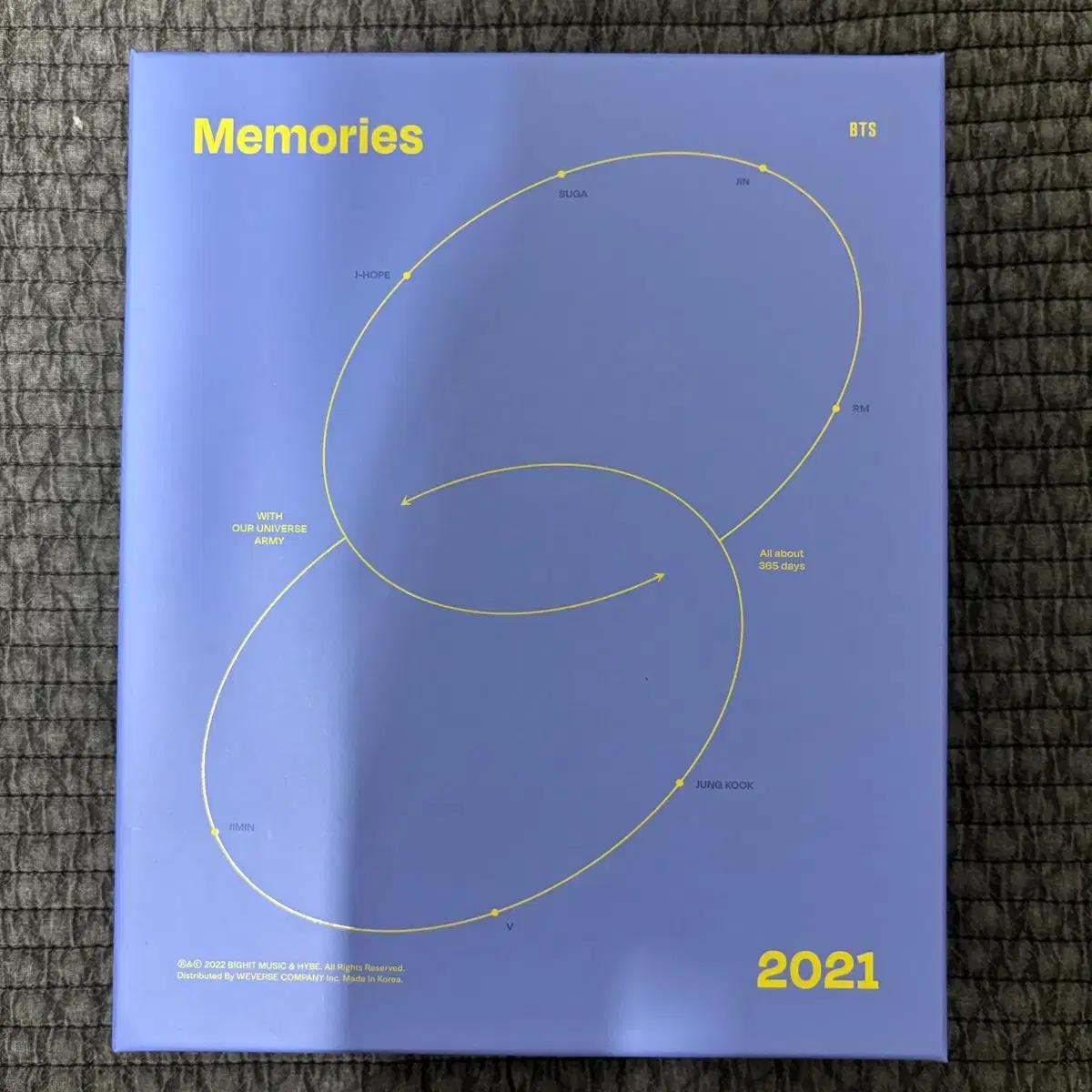 방탄소년단 BTS 2021 메모리즈 블루레이 Memories