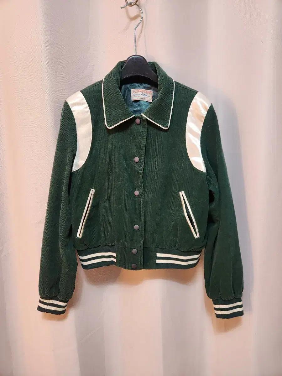 vanone atelier그린 코듀로이 스타디움 자켓