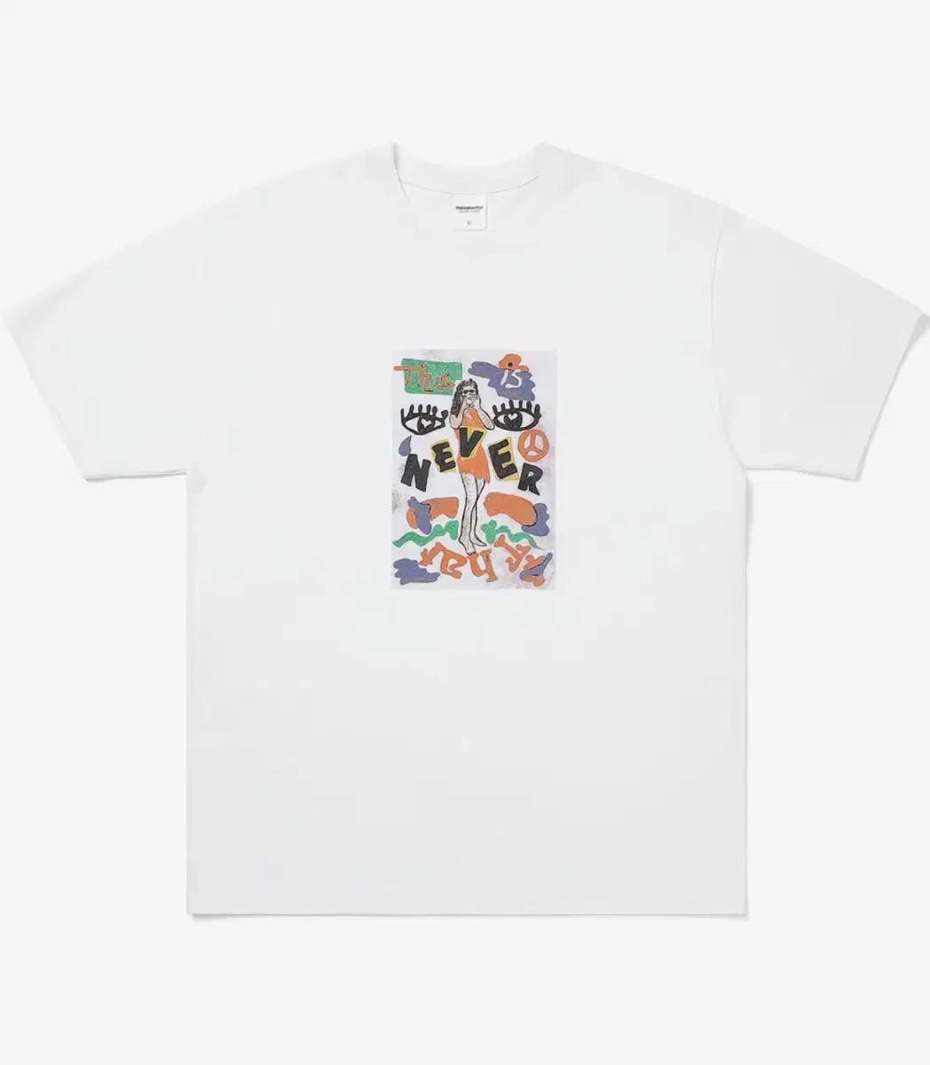 디스이즈네버댓 드리밍 티 L 화이트 Dreaming Tee