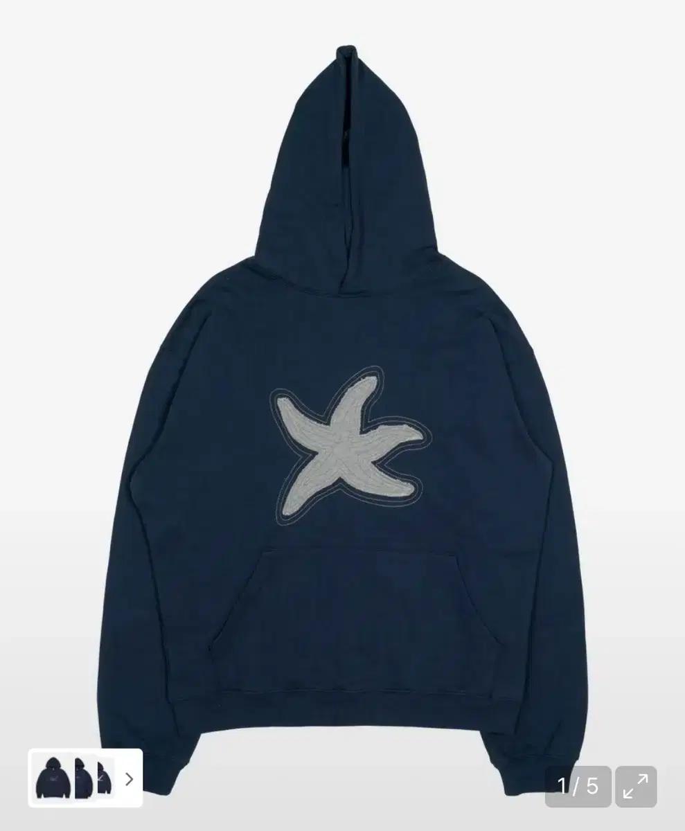 더콜디스트모먼트 네이비 후드티 (M)