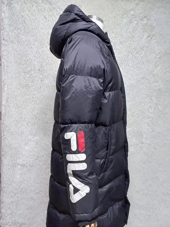 휠라FILA 정품 거위털 프린팅 여성 후드 겨울 여자구스다운롱패딩점퍼90