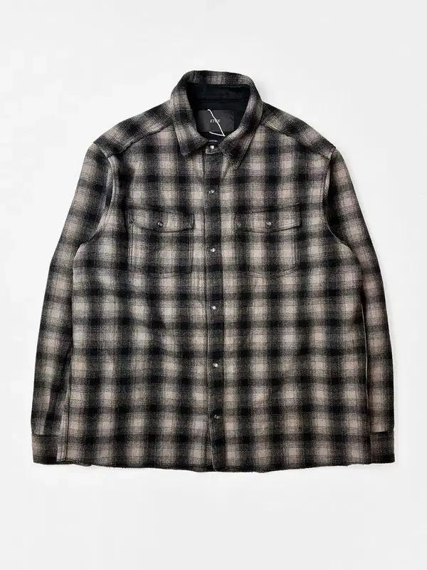 이티씨이 ETCE 24FW 헤비 울 플란넬 체크 셔츠 PN5044