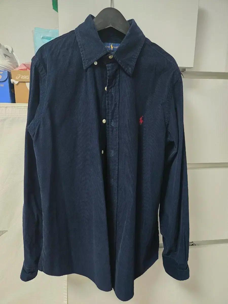 폴로 커스텀핏 코듀로이 네이비