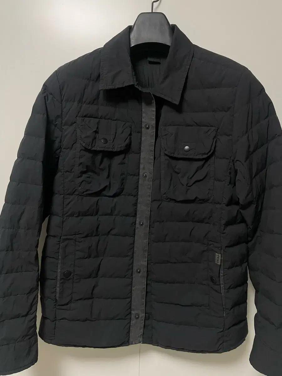 [nau 가먼트다잉 다운 퀼팅 자켓 / 블랙]