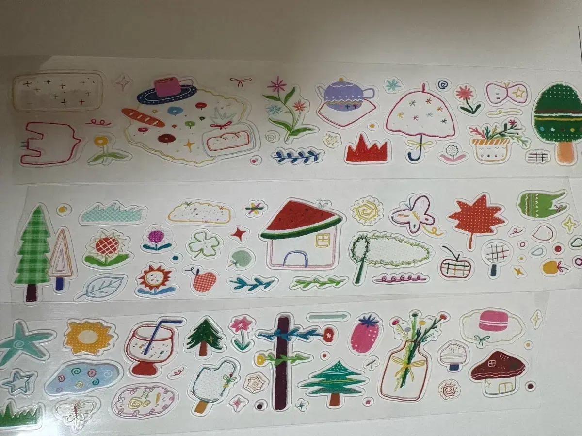 투명 키스컷 롤스티커 소분 판매합니다