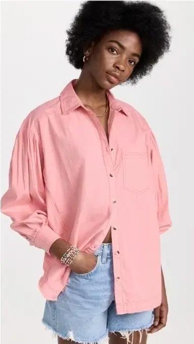 프리피플 Free People Happy Hour Solid Shirt