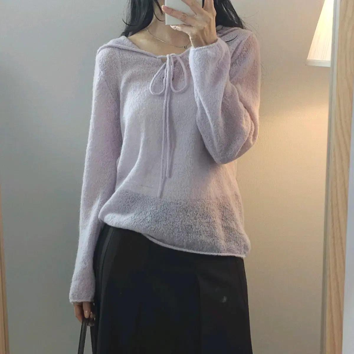 (F)STABLE 스테이블 알파카 모헤어 긴팔 풀오버 K1M3683