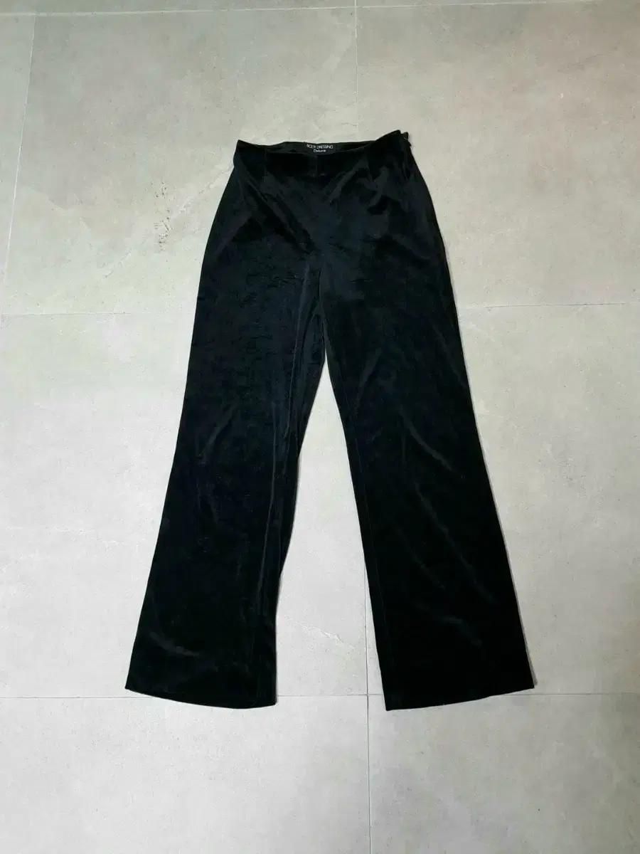 BODY DRESSING 벨벳 블랙 팬츠55.일본빈티지모리걸갸루히메갸루로