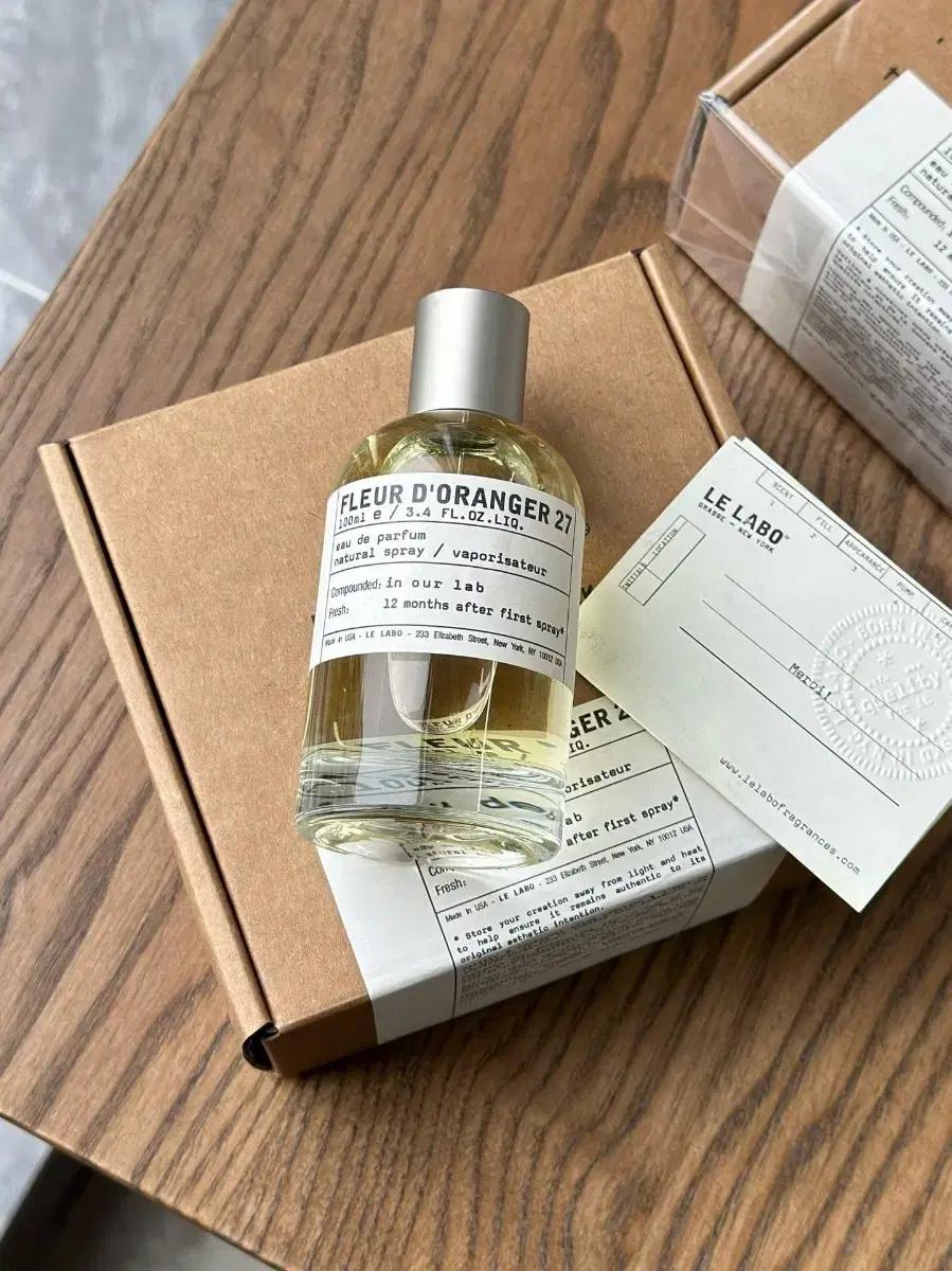 무배 르라보 Fleur d'Oranger 27 오드퍼퓸 100ml 새상품