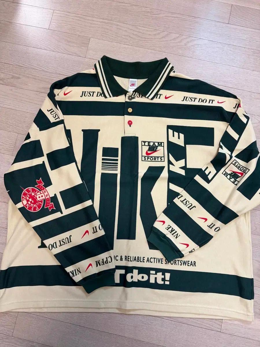 (US XL) 나이키 x CPFM 롱슬리브 폴로 내츄럴 - US/EU