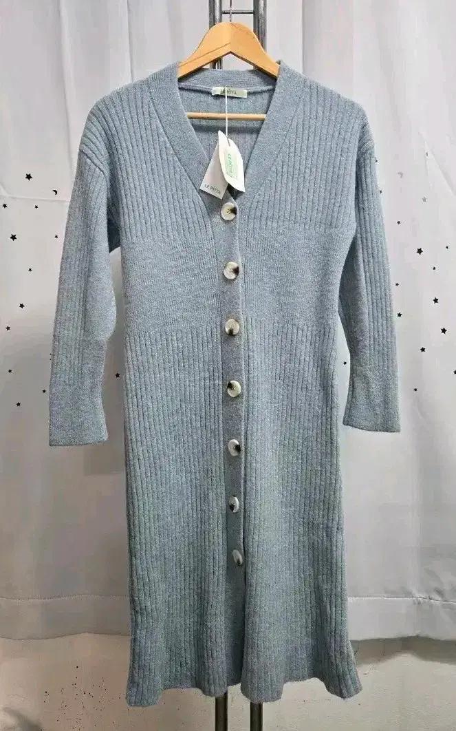 르피타  리브 니트 롱 원피스