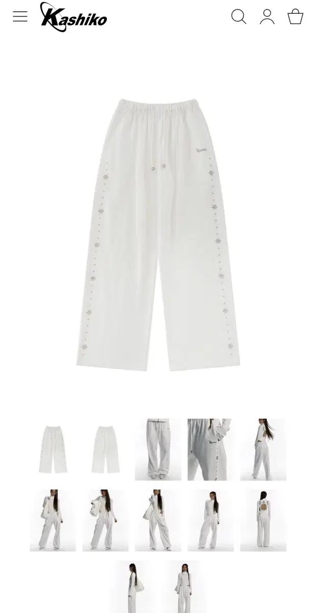 Kashiko monk trousers white