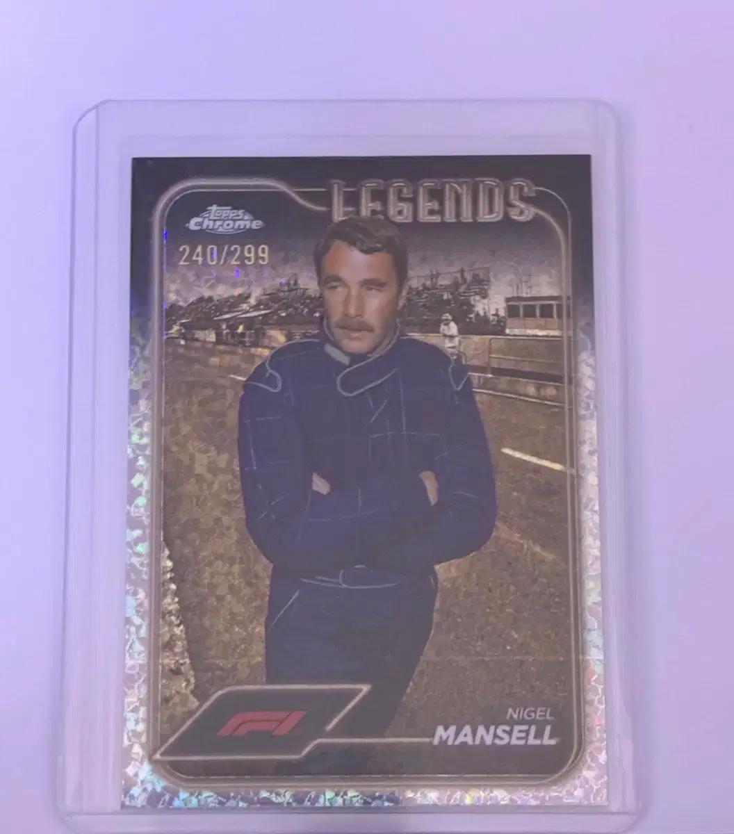 f1 topps 나이젤 만셀 한정 카드 240/299