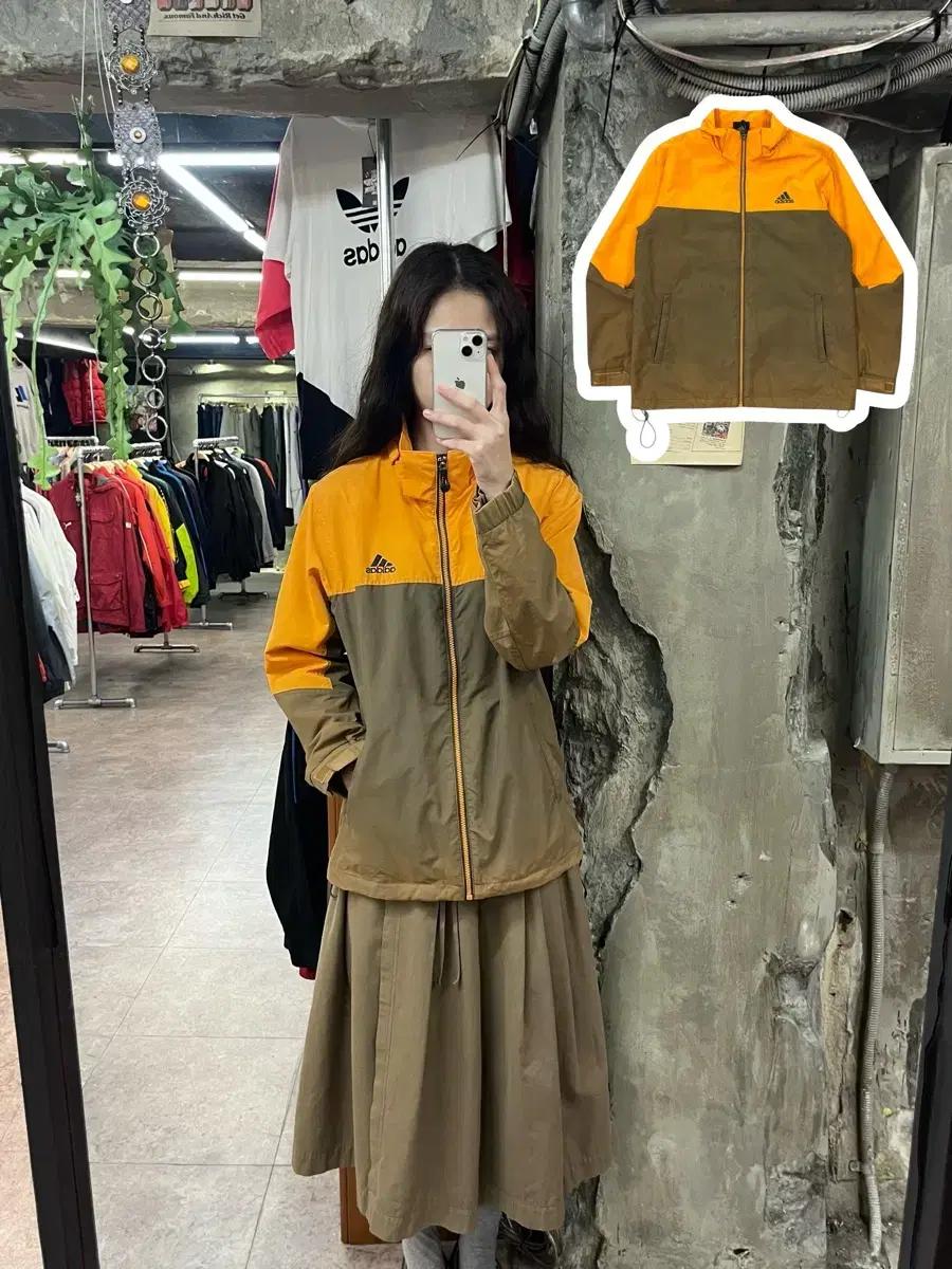아디다스 바람막이 오렌지 90 #csz1738