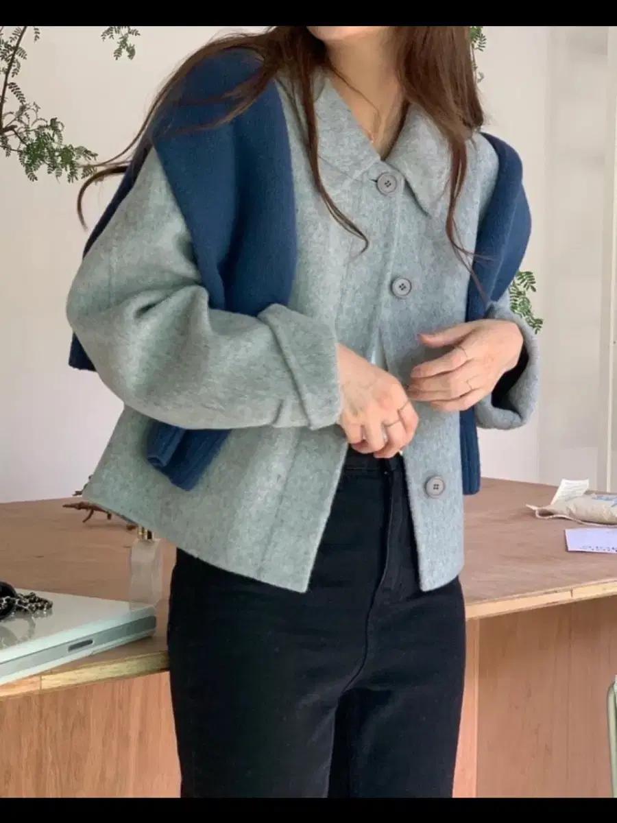 컴히얼 핸드메이드 울 코트