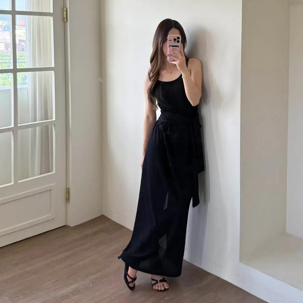 여름 쿨 니트 밴딩 롱스커트 치마 동남아 여행룩 하객룩 에이블리 데일리룩