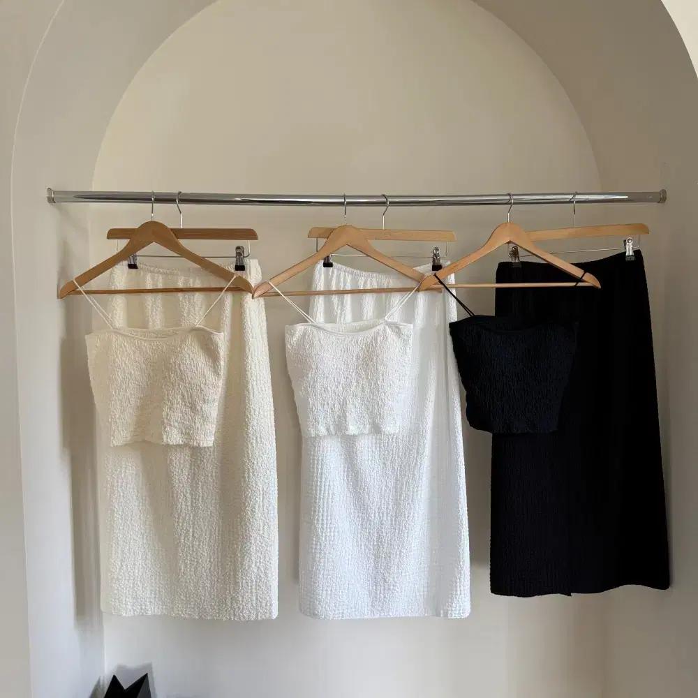 여름 캡나시 밴딩 롱스커트 투피스 세트 동남아 여행룩 휴가룩 바캉스룩