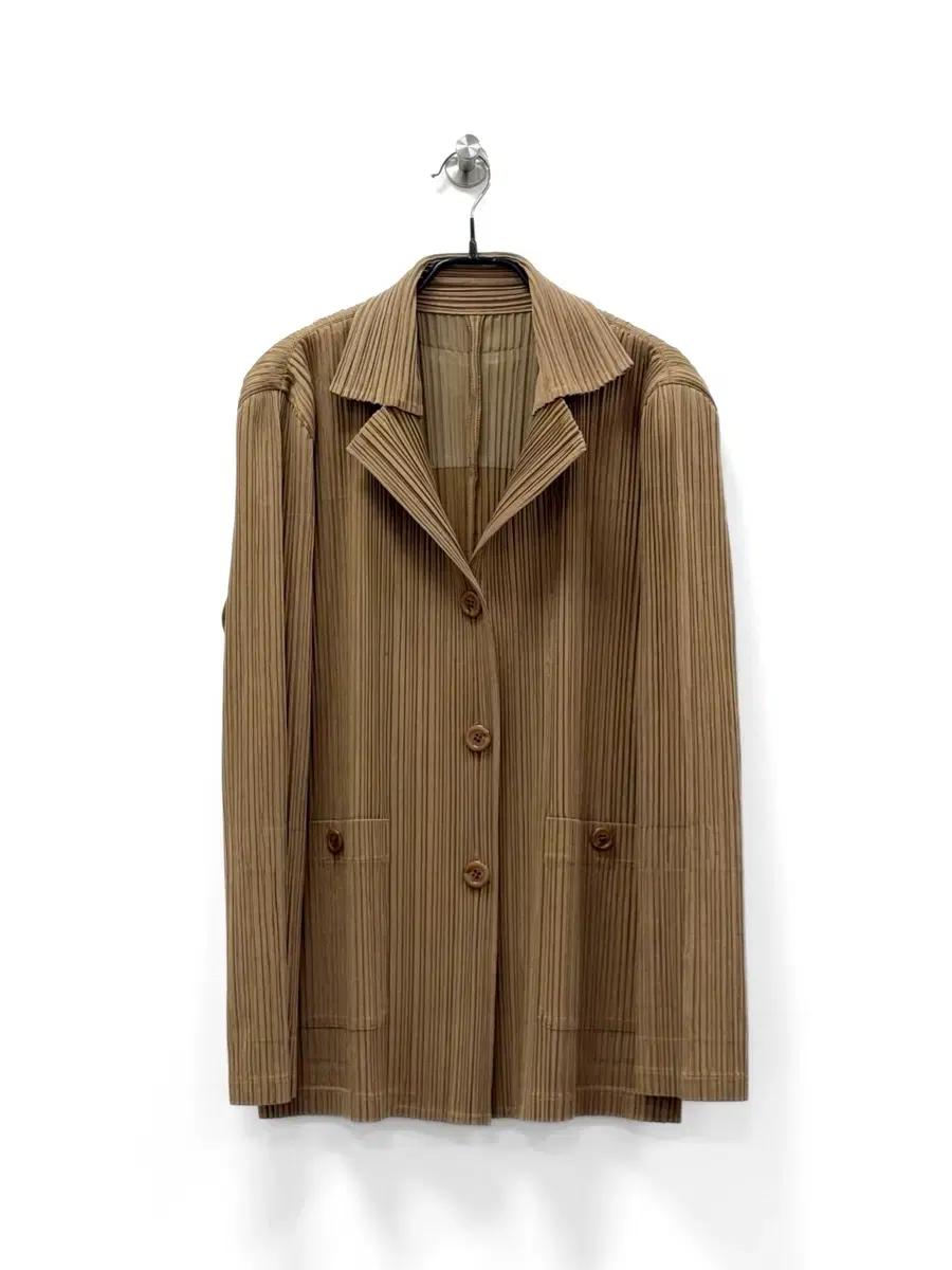 플리츠플리즈 코튼 믹스 플리츠 자켓