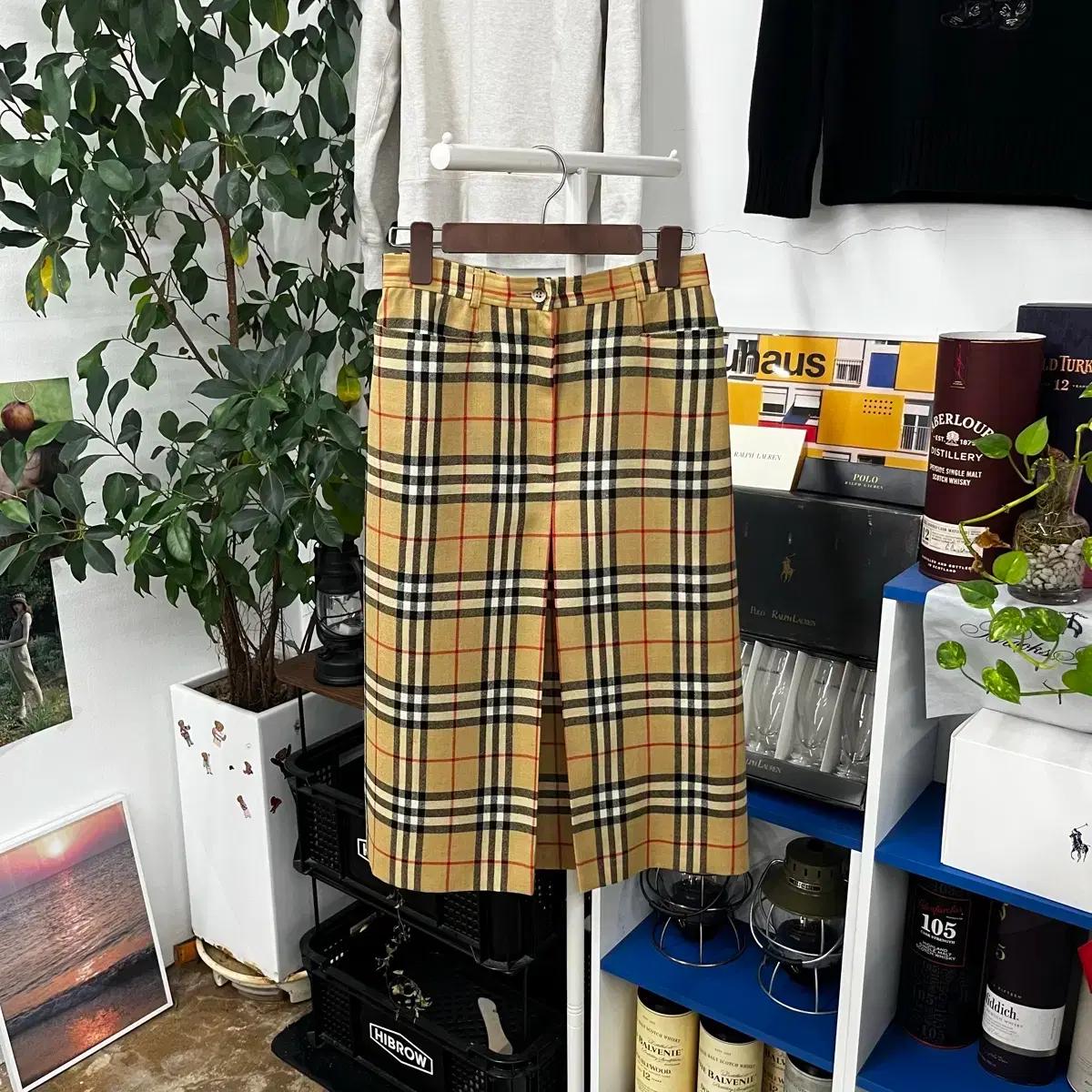 버버리 노바체크 울스커트 26