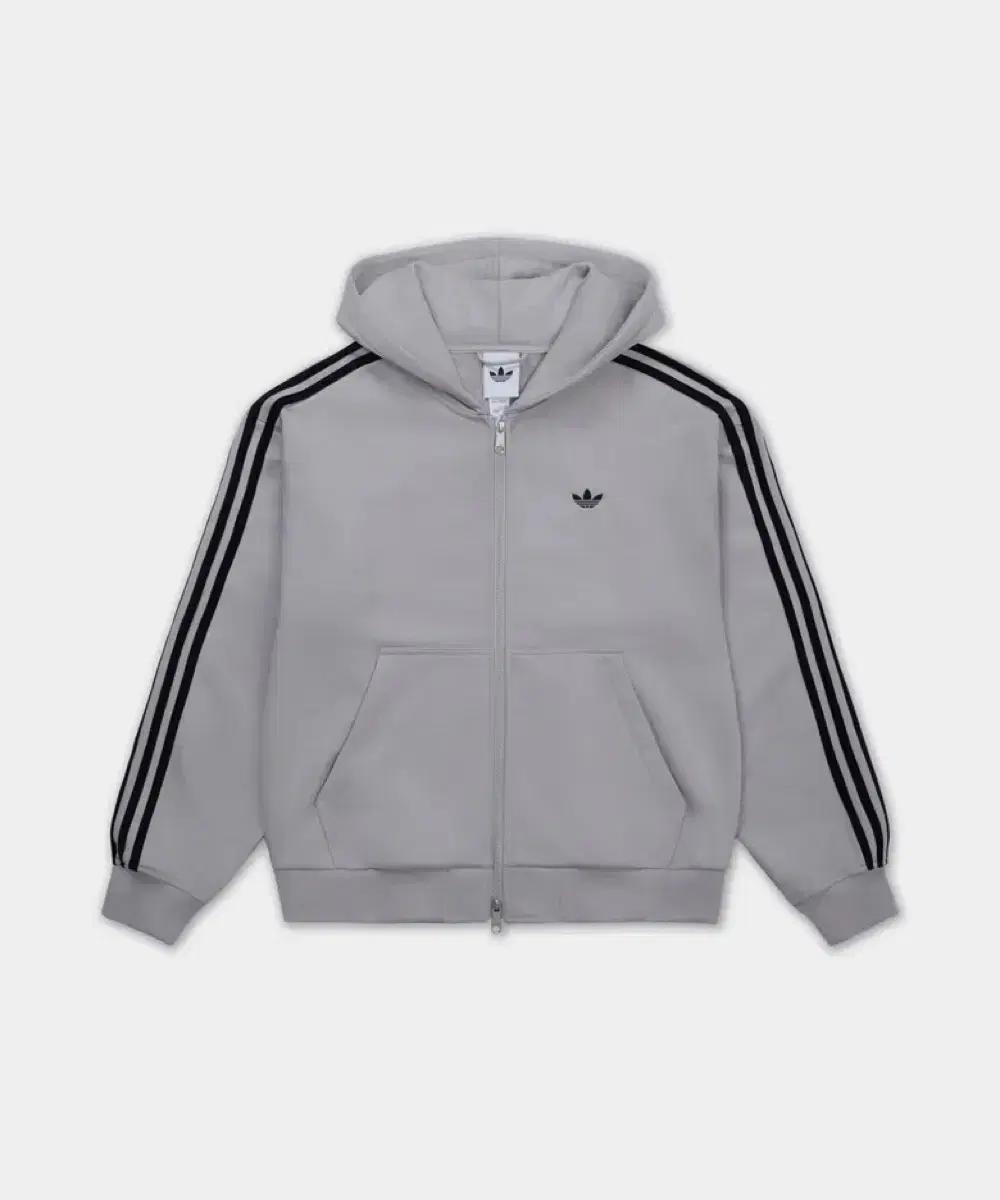 아디다스 후드집업 그레이L