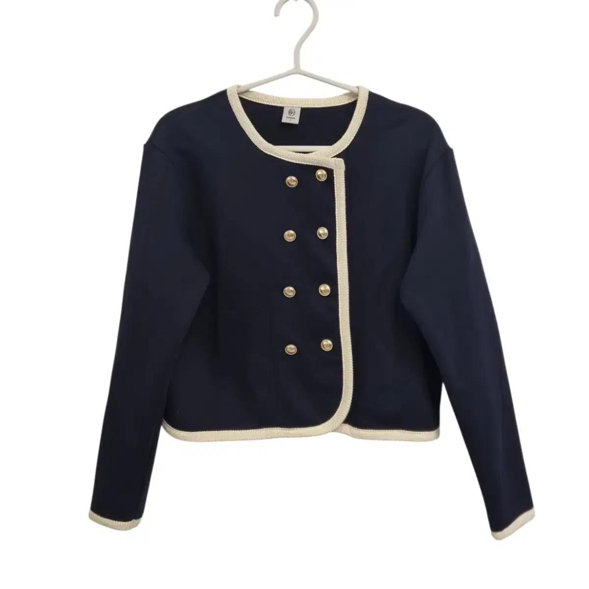 RONRON 론론 네이비 금장 단추 가디건