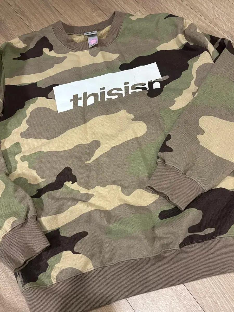 디스이즈네버댓 디네댓 카모 맨투맨 s