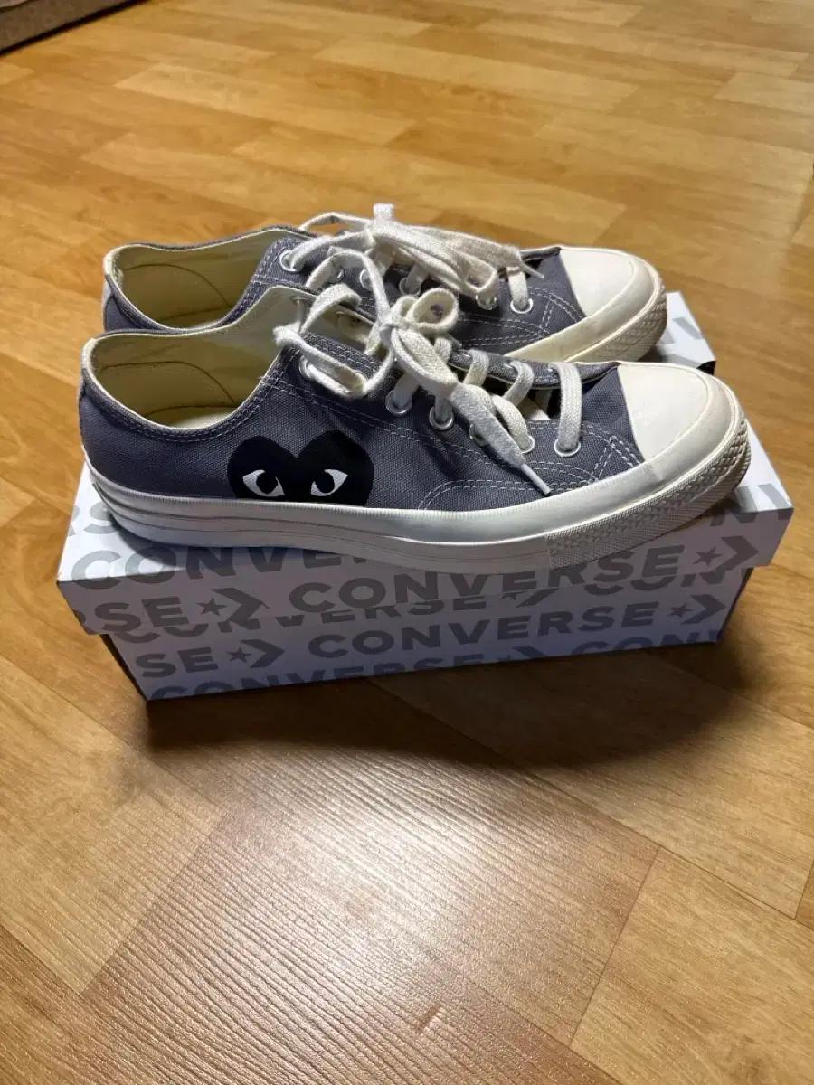 컨버스 꼼데가르송 척테일러 70s 로우 그레이 270