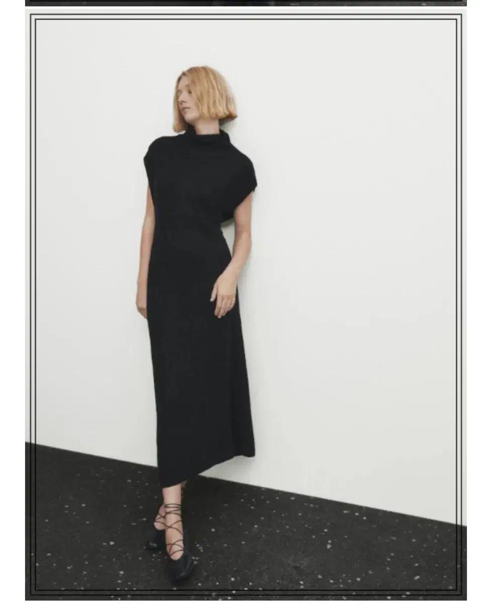 마시모두띠 터틀넥 롱 니트 원피스 s