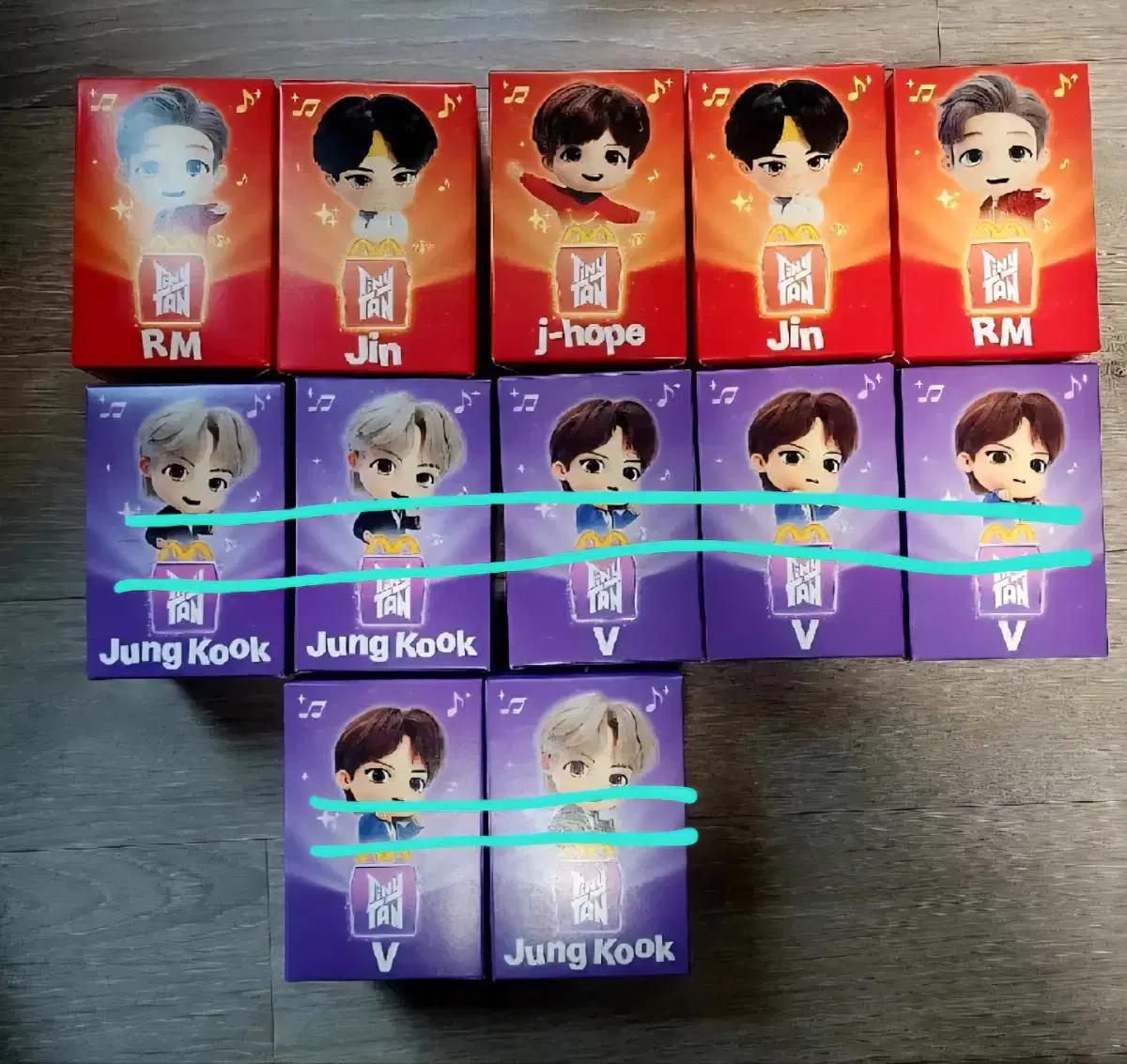 [미개봉새상품] BTS타이니탄 개당5000원 전체일괄 일괄 15000