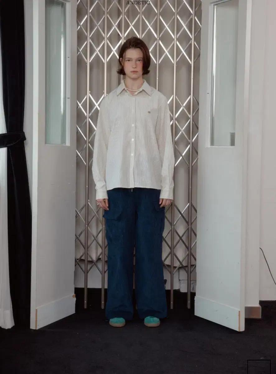 ANOETIC SEERSUCKER 셔츠 옐로우(새상품)