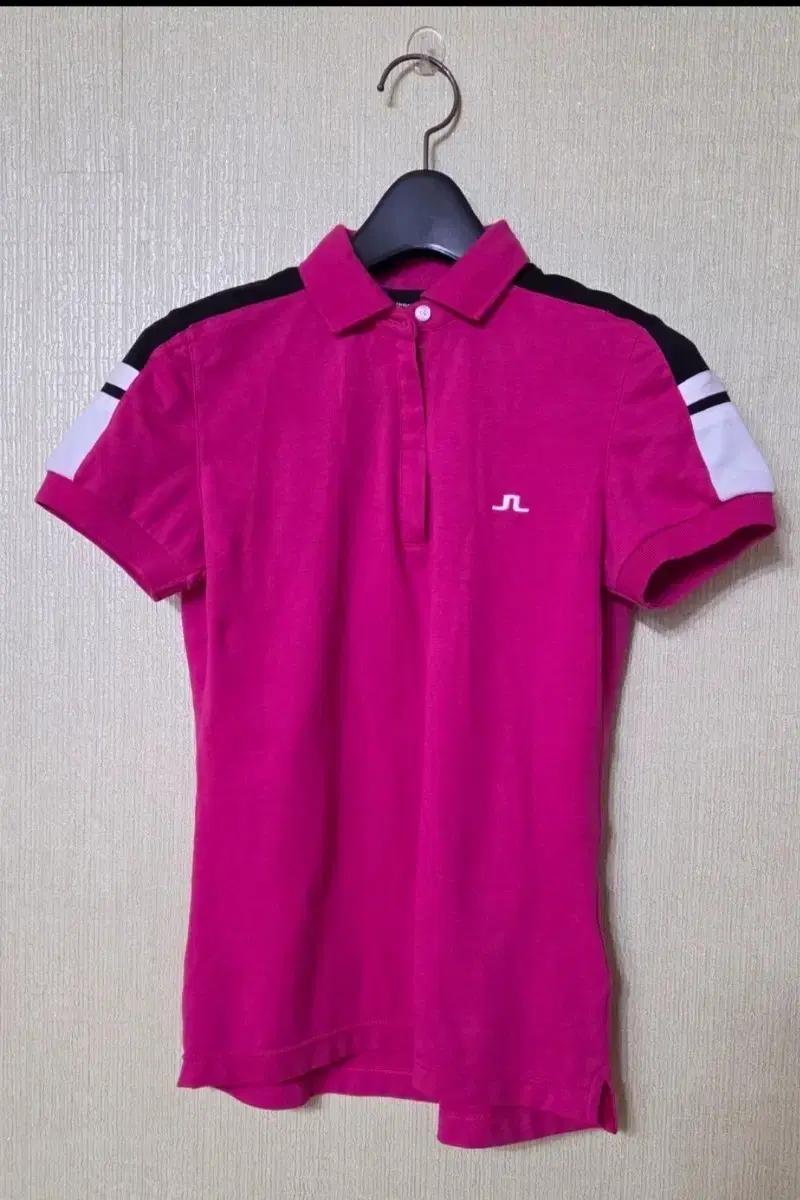 제이린드버그 핑크색 반팔 폴로티55