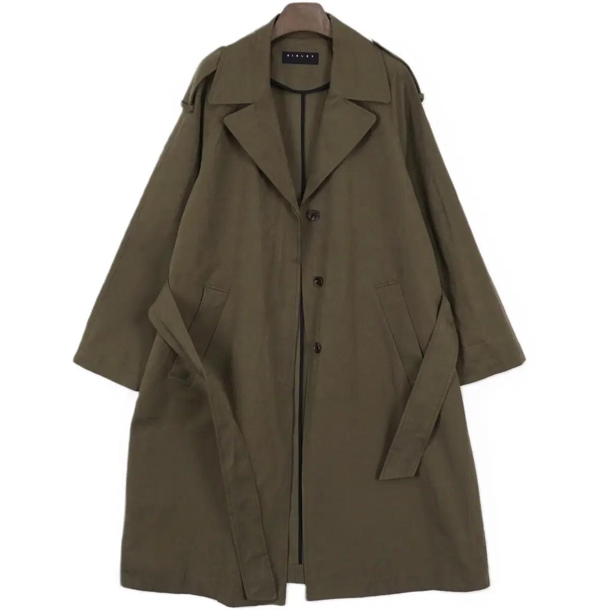 시슬리 여성 오버핏 벨티드 트렌치코트 44사이즈