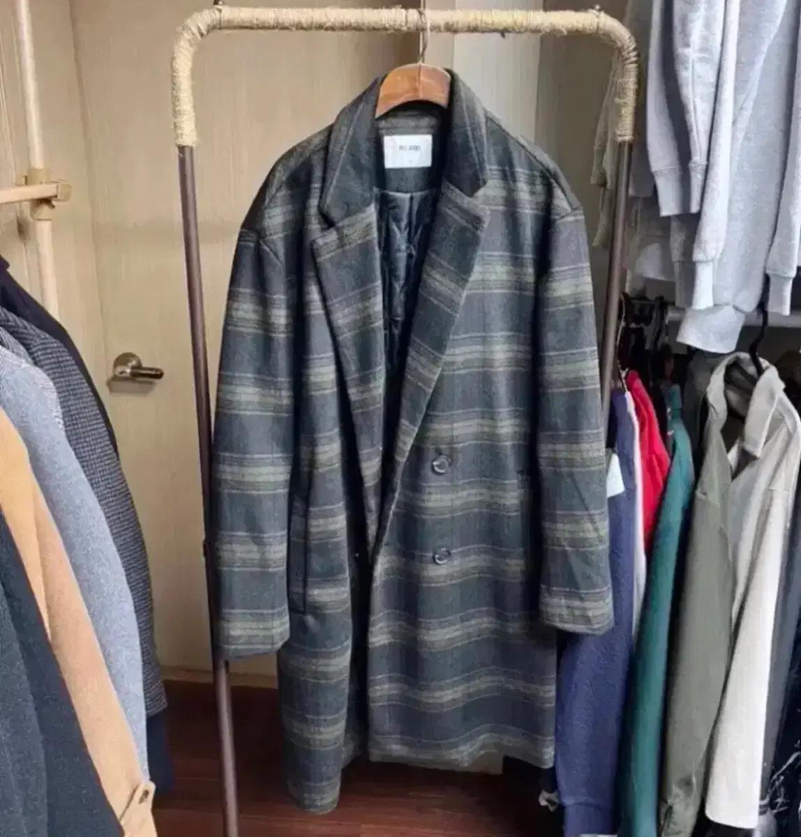 남성 롱코트 퀄팅 겨울안감