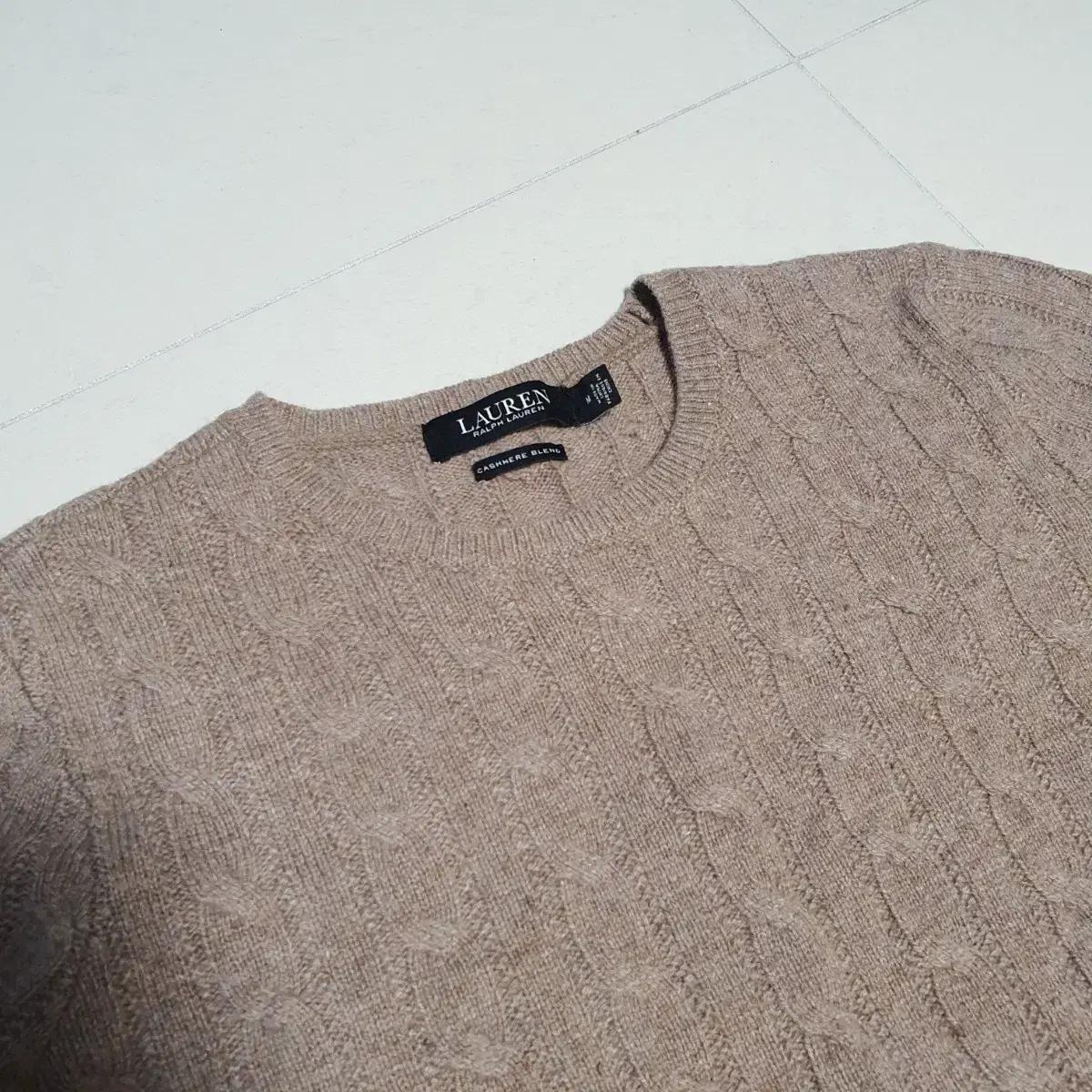 로렌 랄프로렌 울 캐시미어 블렌드 니트 원피스