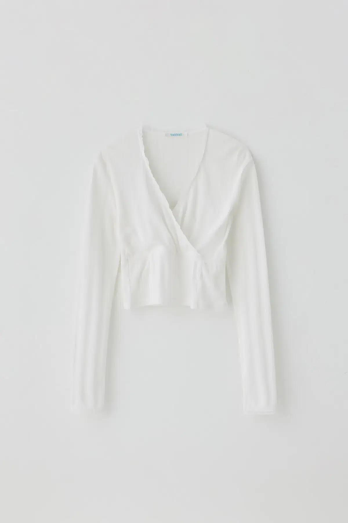 타낫 Tannat T/T Cotton wrap frill t-shirt