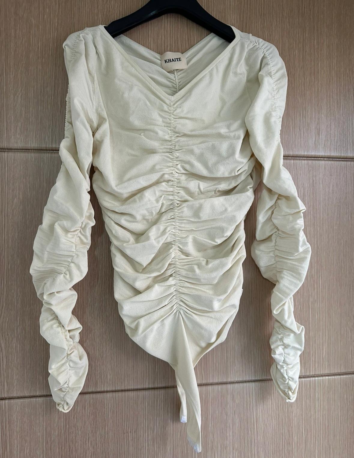 khaite 케이트 카이트 탑 셔링 바디수트