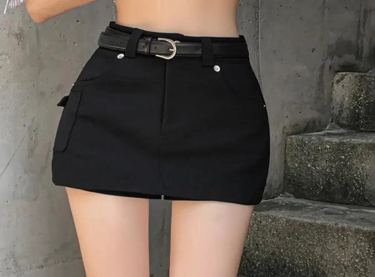 미니스커트 베이직 데일리 치마바지 <새상품>