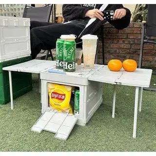 캠핑 수납함 접이식 테이블 다용도 경고 바리케이드 트렁크 수납함