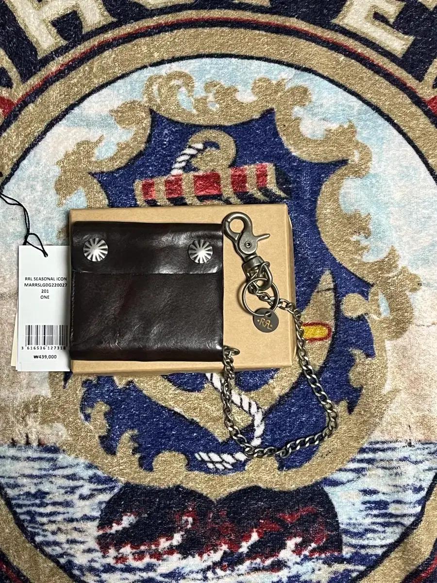 RRL 콘초 레더 체인 월렛 더블알엘 지갑